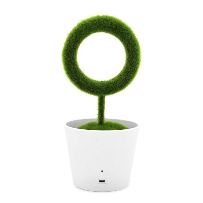 Purificator de aer, pentru birou, Minimalist, in forma de planta, 24 cm inaltime x 10.6 cm diametru, Compact si elegant