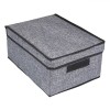 Cutie Depozitare, Model Iuta, Capac Detasabil, Gri, Dimensiuni 25x35x16cm, Oem