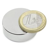 Magnet neodim disc &Oslash;29&amp;#215;10 mm, putere 15,5 kg, N38