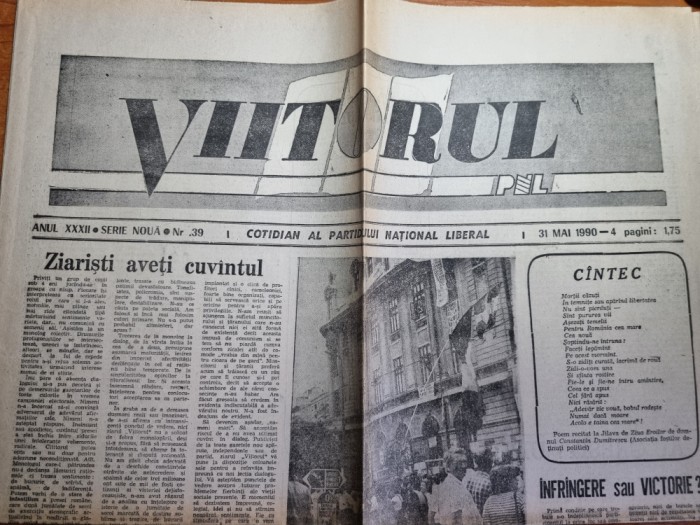 ziarul viitorul 31 mai 1990