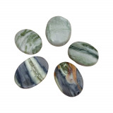 Piatra terapeutica worry stone jasp verde 30-40mm, Stonemania Bijou