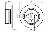 Disc frana BMW Seria 3 Compact (E36) (1994 - 2000) BOSCH 0 986 478 641