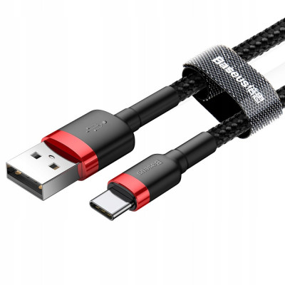 Baseus Cafule Cablu de nailon de &amp;icirc;naltă rezistență USB / USB-C 3A cablu 0.5M foto