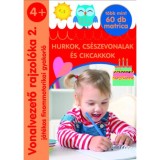 Vonalvezető rajzol&oacute;ka 2. - Hurkok, cs&eacute;szevonalak &eacute;s cikcakkok - J&aacute;t&eacute;kos finommotorikai gyakorl&oacute; - t&ouml;bb mint 60 db matrica