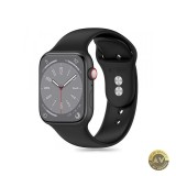 Curea Tech-Protect Silicone pentru Apple Watch 49mm / 46mm / 45mm / 44mm / 42mm Series Neagra