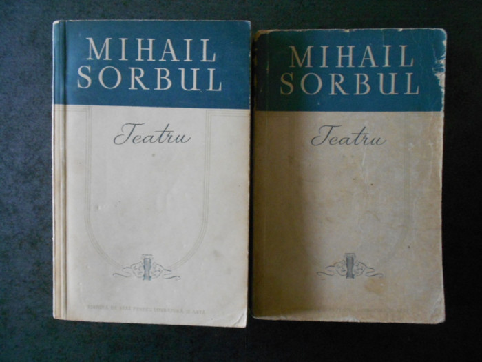 MIHAIL SORBUL - TEATRU (1956)