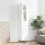 vidaXL Dulap &icirc;nalt, alb, 34,5x34x180 cm, lemn prelucrat