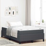 VidaXL Cadru de pat Gri &icirc;nchis 120 x 200 cm Țesătură de catifea 3399116
