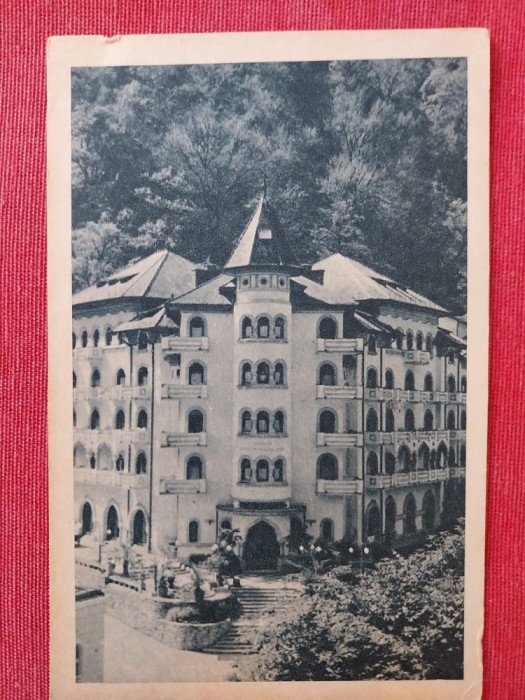 CPIB 23474 CARTE POSTALA - VEDERE DIN HERCULANE, CIRCULATA, 1956, STAMPILE, TIMBRU
