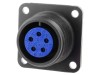 Conector circular aluminiu negru 14S 97