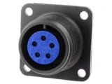 Conector circular aluminiu negru 14S 97