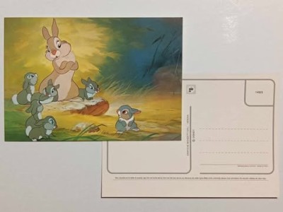 Carte postala Walt Disney 11 - the Rabbit family from Bambi foto