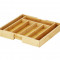 Organizator tacamuri reglabil pentru sertar, bambus si MDF, 27-40 cm latime