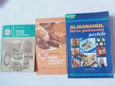 LOT 3 CARTI PT. GOSPODINE.ALMANAH LITERAR GASTRONOMIC.FUMUL.PRODUSE LACTATE.S1.