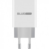 Incarcator Retea Cu Cablu Lightning BLUE Power BLL65EU, 12W, 2.4A, 2 X USB-A, Alb