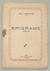 EPIGRAME de NIC . CRUCERU , VOLUMUL IX , 1944