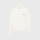 Mercedes AMG Petronas hanorac de damă 1/4 Zip Relaxed Fit Off-White F1 Team 2024 - M