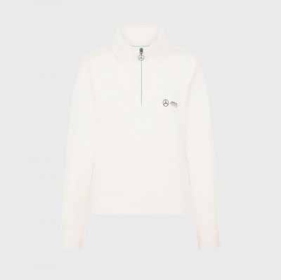 Mercedes AMG Petronas hanorac de damă 1/4 Zip Relaxed Fit Off-White F1 Team 2024 - L foto