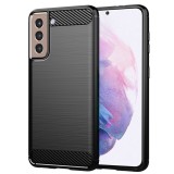 Husa Samsung Galaxy S21 Plus 5G Asteroid GSM Carbon Silicone, negru