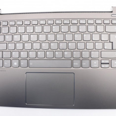 Carcasa superioara cu tastatura palmrest Laptop, Lenovo, IdeaPad 530S-14IKB Type 81EU, 5CB0R11837, cu iluminare, gri inchis, layout UK