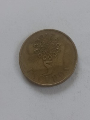 5 escudos 1986 foto