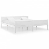 Cadru de pat, alb, 180x200 cm, lemn masiv de pin GartenMobel Dekor, vidaXL