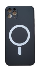 Huse silicon cu protectie camera MagSafe Iphone 11 Pro Max , Negru