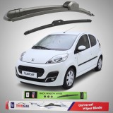 Ștergătoare Peugeot 107 5 uși Facelift II (2012&ndash;2014) Flat | Set Complet &ndash; TeamCar&reg;