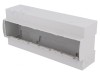 Carcasă pentru șină DIN 91x213x62mm gri 12 module