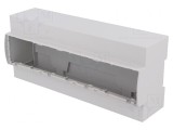 Carcasă pentru șină DIN 91x213x62mm gri 12 module