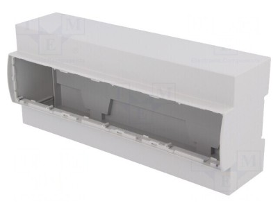 Carcasă pentru șină DIN 91x213x62mm gri 12 module foto