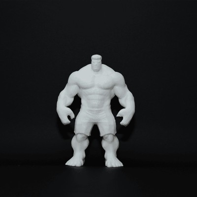 Figurină Hulk 3D, de pictat - 10 cm foto