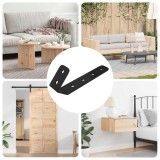 vidaXL C&acirc;rlige 12 pcs Negru M5 x 110 mm Fier 865002