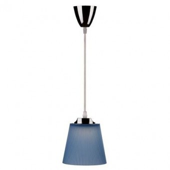 PENDUL TAVAN 7W 4000K ALB NEUTRU CROM + ALBASTRU foto