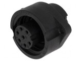 Conector circular soclu PIN 7 mamă lipire ECOMATE C016