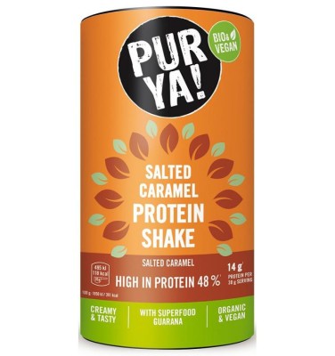 Pulbere pentru Shake Proteic cu Caramel Sarat Bio 48% Proteina 480 grame Pur Ya foto