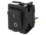 Comutator Basculant Negru ON-OFF 16A/250VAC 20A/28VDC