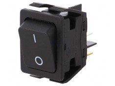 Comutator Basculant Negru ON-OFF 16A/250VAC 20A/28VDC