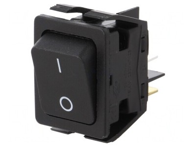 Comutator Basculant Negru ON-OFF 16A/250VAC 20A/28VDC foto