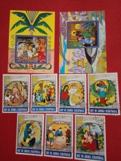GUINEA ECUATORIALĂ, PICTURI - COLIȚĂ PERF./IMPERF. + SERIE COMPLETĂ ȘTAMPILATĂ