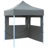 VidaXL Cort de petrecere pliabil cu 2 pereți, antracit, 2 x 2 m, oțel