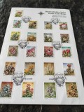 Carnet special de prezentare FDC, Africa de Sud, 27.05 1977, flora, set complet, 21 valori, perfect, stampila Cape Town