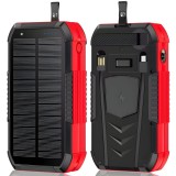 Baterie Externa Solara Linomag&reg;, Power Bank 40000 mAh, 2 cabluri, 4 porturi, Incarcare wireless, Busola &amp; Lanterna incorporate, Incarcare rapida, Wate