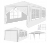 Cumpara ieftin Pavilion de gradina,curte,evenimente 3x6m cu 6 pereti laterali cu ferestre - Alb, Iso
