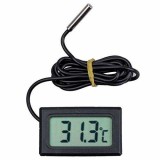 Termometru Digital LCD Incastrabil, -50+110&deg;C, cu Fir, Baterii Incluse, Montaj 45x25x13mm