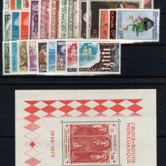 C3249 - Monaco 1973 - anul complet,timbre nestampilate MNH