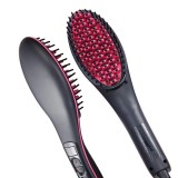 Cumpara ieftin Perie ceramica de indreptat parul Simply Straight LCD cu tepi ionici 3D