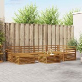 vidaXL Set de canapele de exterior 7 pcs natural Lemn Solid de Acacia 3373779