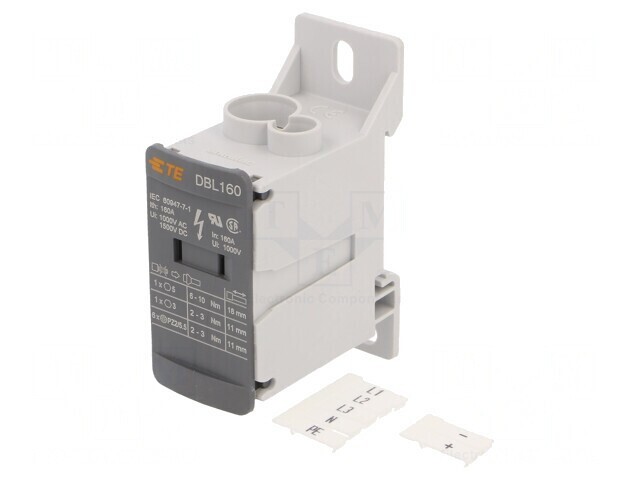 Bloc de distribuție 8 borne 28,2mm