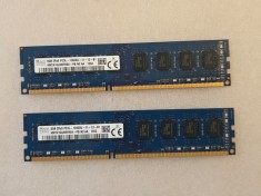 Kit memorie RAM desktop Hynix 16GB (2 x 8GB) PC3-12800 DDR3-1600MHz 1.35V Low Voltage